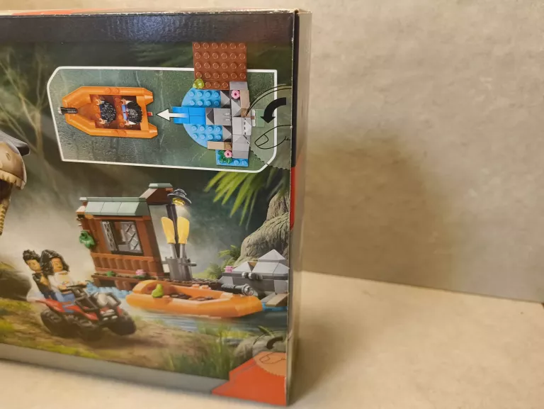 LEGO JURASSIC WORLD 76975 UCIECZKA RZEKĄ PRZED TYRANOZAUREM