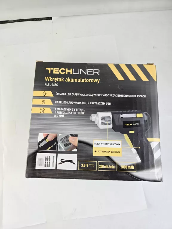 TECHLINER WKRĘTAK AKUMULATOROWY PLSL-165C