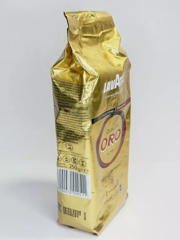 KAWA ZIARNISTA LAVAZZA QUALITA ORO 100% ARABICA 250G