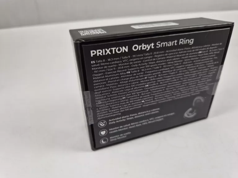 SMART RING PRIXTON SMART RING ORBYT 8 CZARNY