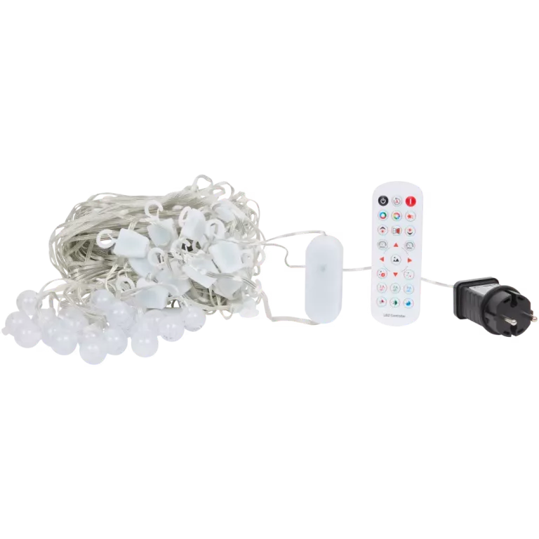 INTELIGENTNA KURTYNA ŚWIETLNA, PROGRAMOWALNE DIODY NA KAŻDĄ OKAZJE 2X2M 40