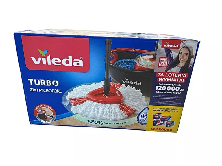 ZESTAW WIADRO + MOP OBROTOWY VILEDA TURBO 2W1