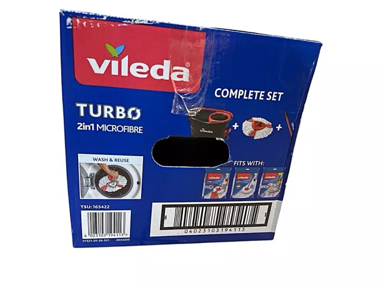 ZESTAW WIADRO + MOP OBROTOWY VILEDA TURBO 2W1
