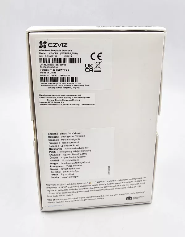 DZWONEK DO DRZWI Z CZUJNIKIEM EZVIZ CP4