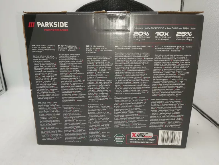 WKRĘTARKA PARKSIDE PBSPA 12 E4 WALIZKA ZESTAW
