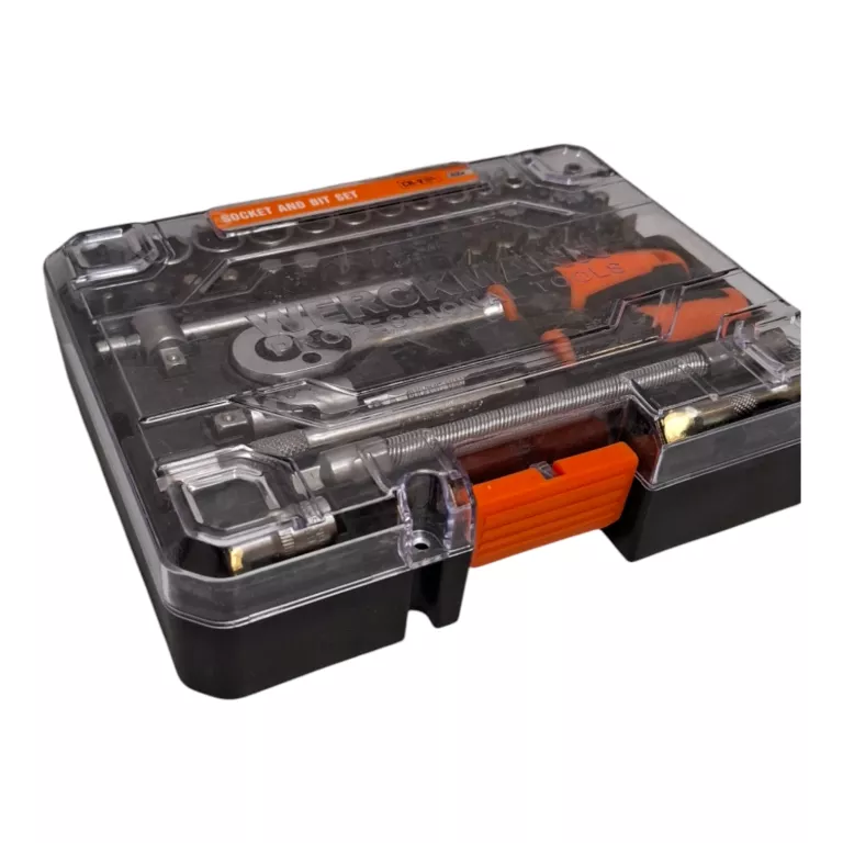 ZESTAW BITÓW I NAKRĘTEK Z GRZECHOTKĄ W ORGANIZERZE WERCKMANN 42 ELEMENTY