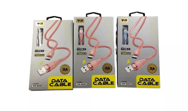 WB KABEL USB-C 3A MIX KOLORÓW