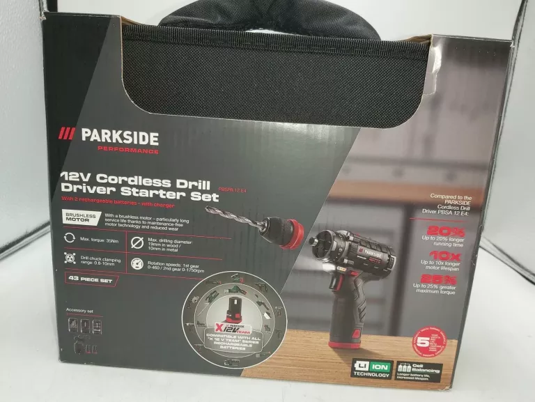 WKRĘTARKA PARKSIDE PBSPA 12 E4 WALIZKA ZESTAW