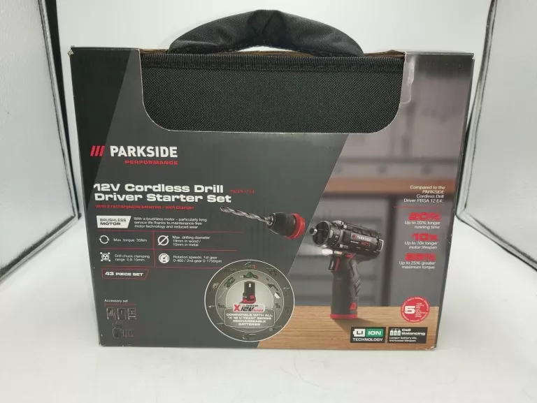 WKRĘTARKA PARKSIDE PBSPA 12 E4 WALIZKA ZESTAW