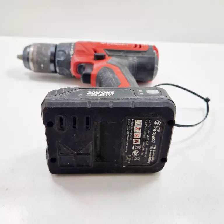 WKRĘTARKA MY PROJECT 20V 2X AKUMULATOR 2.0 AH 20V ONE BATTERY FOR ALL