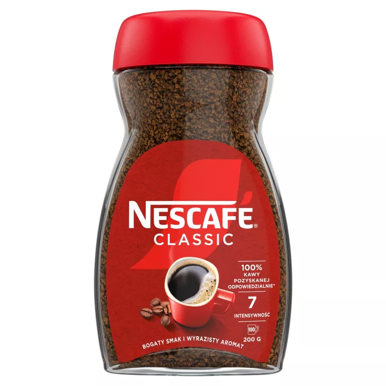 KAWA ROZPUSZCZALNA NESCAFE CLASSIC 200 G