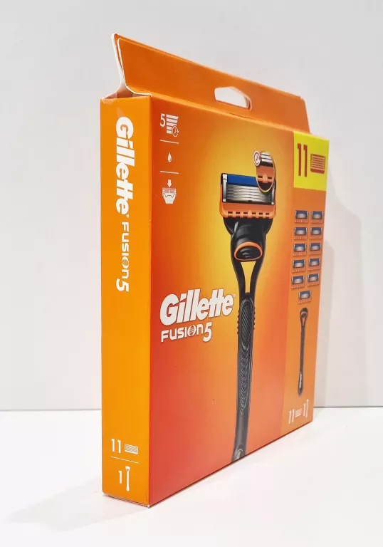 GILLETTE FUSION5 MASZYNKA DO GOLENIA DLA MĘŻCZYZN + 11 OSTRZY WYMIENNYCH