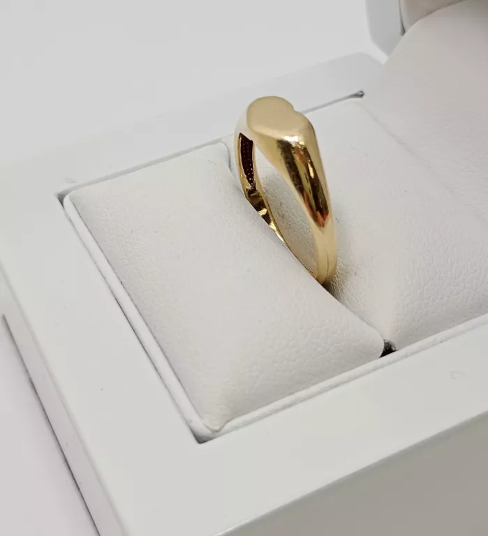 ZŁOTY PIERŚCIONEK DAMSKI SYGNECIK 2,20 G/585/ R.13