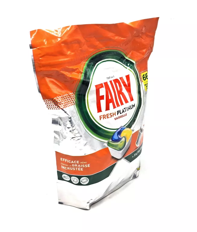 KAPSULKI DO ZMYWARKI FAIRY FRESH PLATINUM VAISSELLE 66 SZTUK