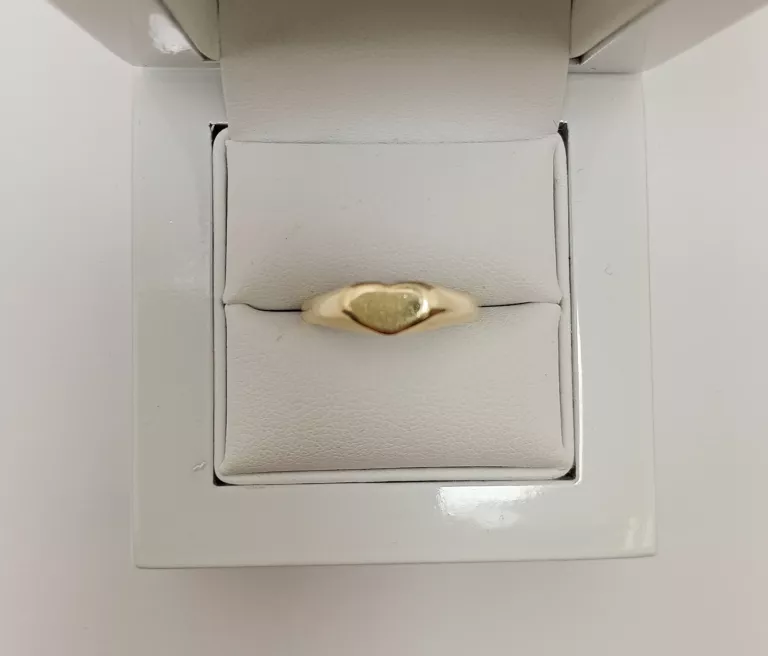 ZŁOTY PIERŚCIONEK DAMSKI SYGNECIK 2,20 G/585/ R.13