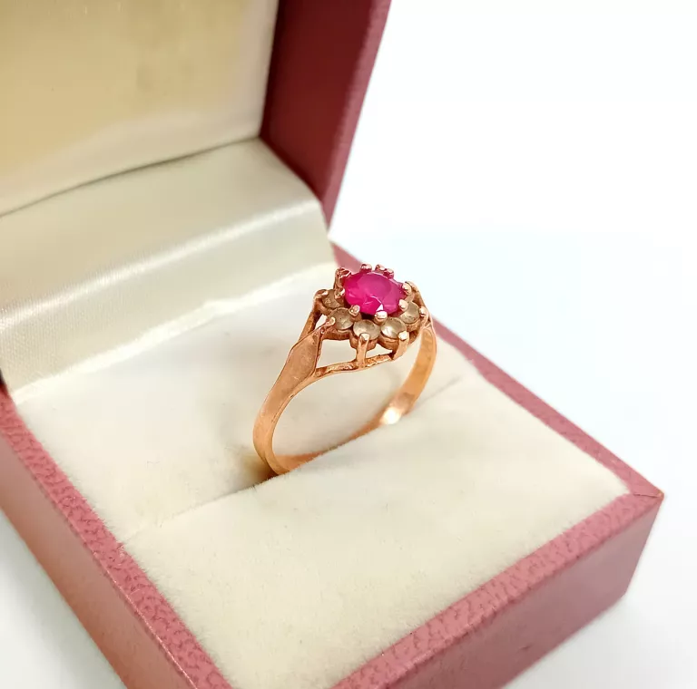 PIĘKNY ZŁOTY PIERŚCIONEK PR585 14K R.16