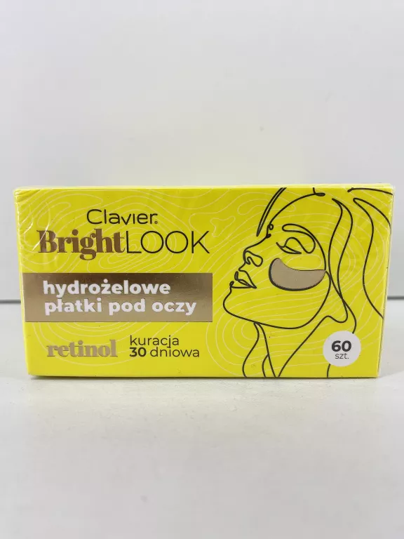 CLAVIER BRIGHT LOOK ŻELOWE PŁATKI POD OCZY RETINOL 60 SZT