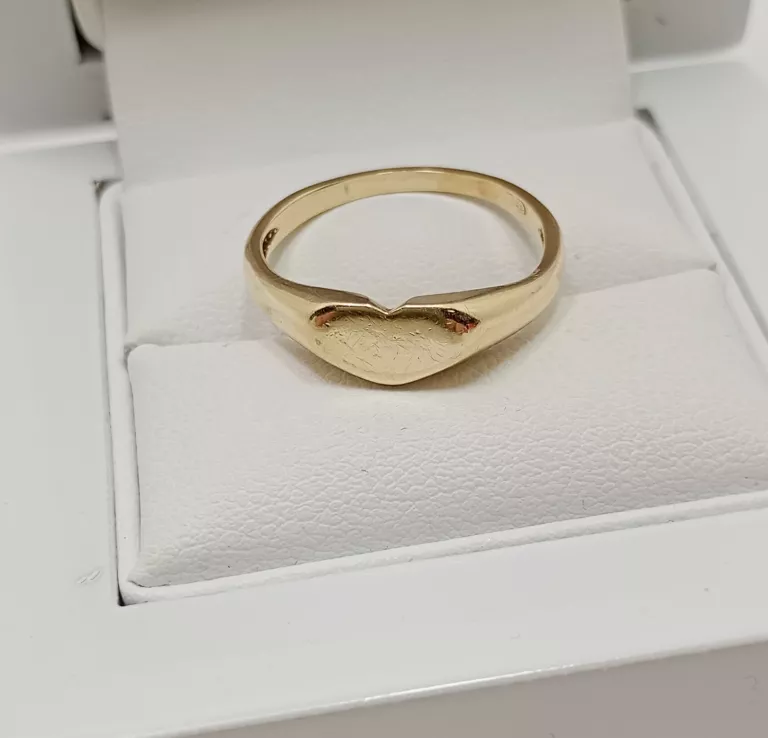 ZŁOTY PIERŚCIONEK DAMSKI SYGNECIK 2,20 G/585/ R.13