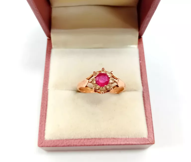 PIĘKNY ZŁOTY PIERŚCIONEK PR585 14K R.16