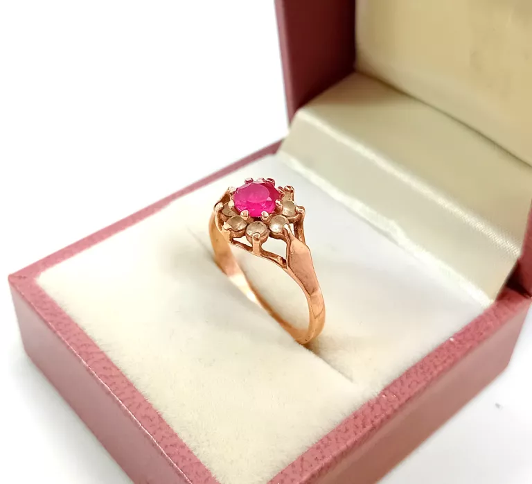 PIĘKNY ZŁOTY PIERŚCIONEK PR585 14K R.16