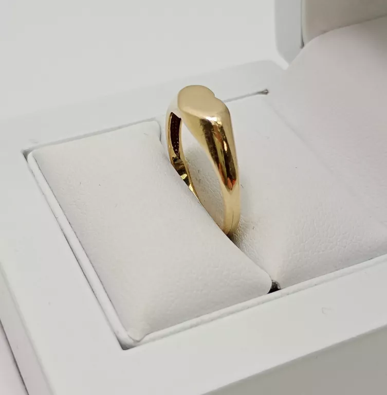 ZŁOTY PIERŚCIONEK DAMSKI SYGNECIK 2,20 G/585/ R.13