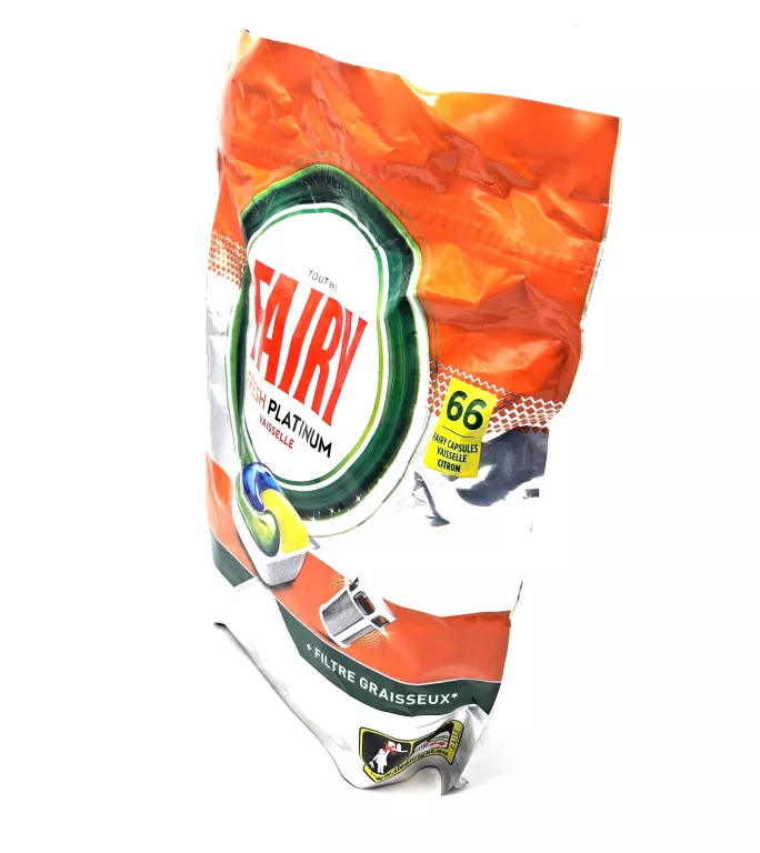 KAPSULKI DO ZMYWARKI FAIRY FRESH PLATINUM VAISSELLE 66 SZTUK