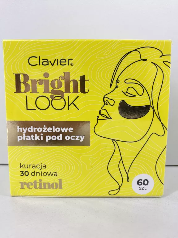 CLAVIER BRIGHT LOOK ŻELOWE PŁATKI POD OCZY RETINOL 60 SZT