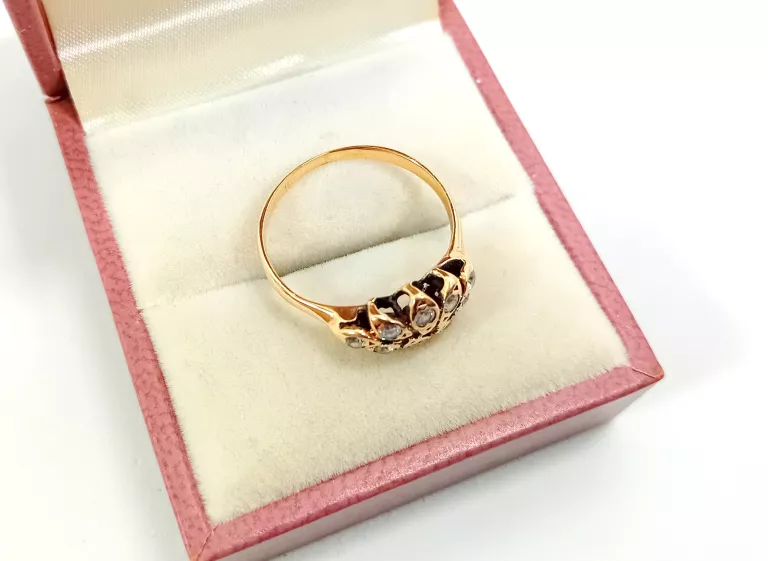 MOCARNY ZŁOTY PIERŚCIONEK PR. 585 R. 14