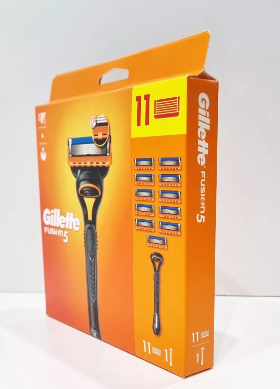 GILLETTE FUSION5 MASZYNKA DO GOLENIA DLA MĘŻCZYZN + 11 OSTRZY WYMIENNYCH