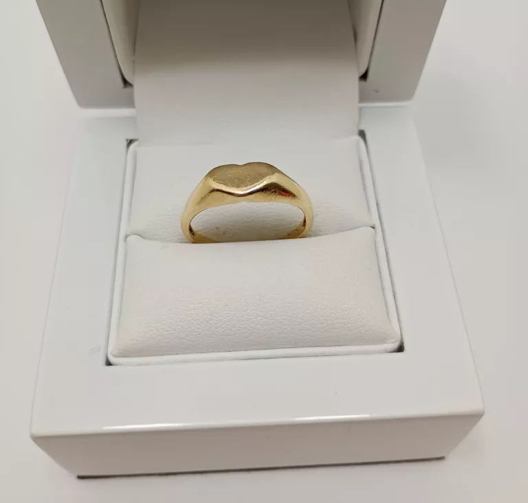 ZŁOTY PIERŚCIONEK DAMSKI SYGNECIK 2,20 G/585/ R.13