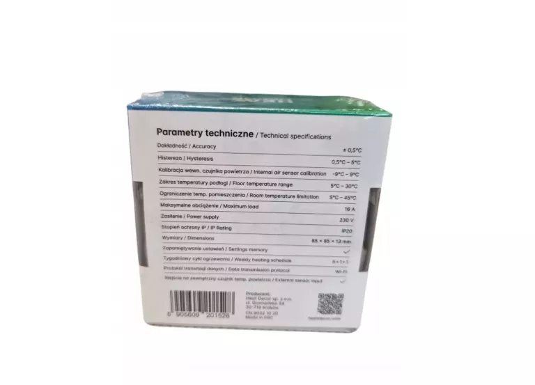 TERMOSTAT PROGRAMOWALNY HD-T300.G Z KOMUNIKACJĄ WI-FI - GRAFITOWY