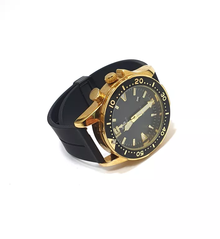 MĘSKI ZEGAREK - KURREN CZARNO-ZŁOTY