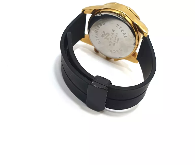 MĘSKI ZEGAREK - KURREN CZARNO-ZŁOTY