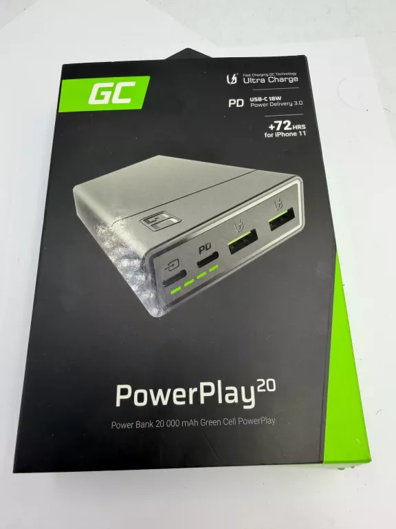 POWERBANK GREEN CELL POWERPLAY 20 KOMPLET