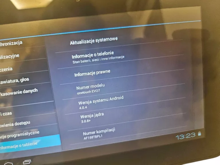 TABLET ALCATEL ONE TOUCH EVO7  + USB MICRO