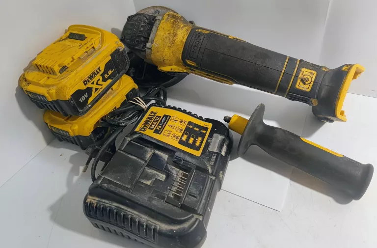 SZLIFIERKA KĄTOWA DEWALT DCG405 + 2BAT + ŁAD