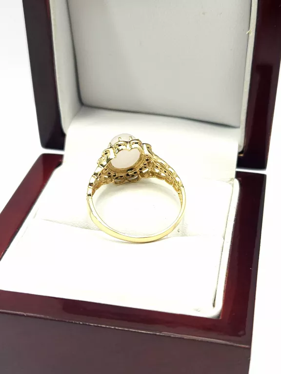 NIENOSZONY ZŁOTY PIERŚCIONEK Z KAMIENIEM P585 2,89G R20