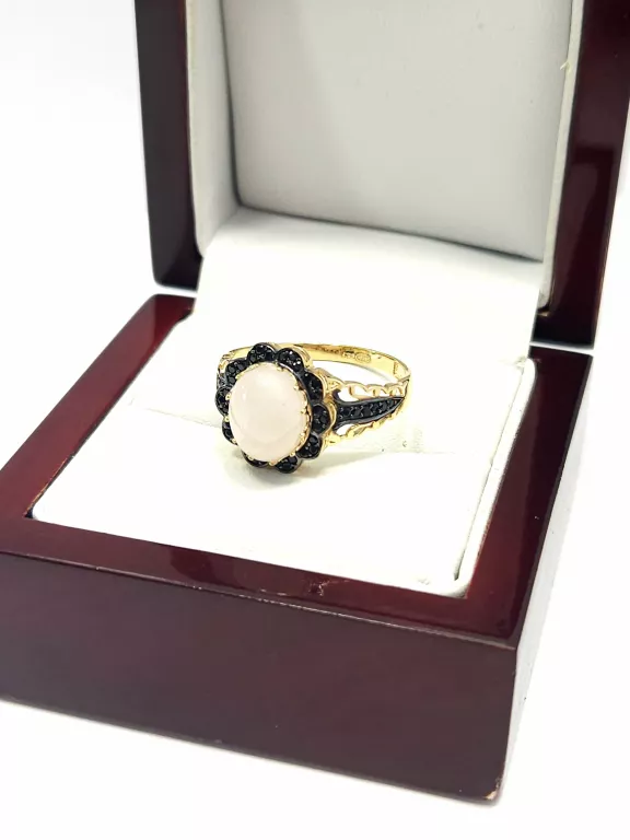 NIENOSZONY ZŁOTY PIERŚCIONEK Z KAMIENIEM P585 2,89G R20