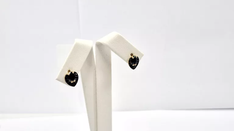 NIENOSZONE ZŁOTE KOLCZYKI Z CYRKONIA 585 1,54G SZTYFT 14K