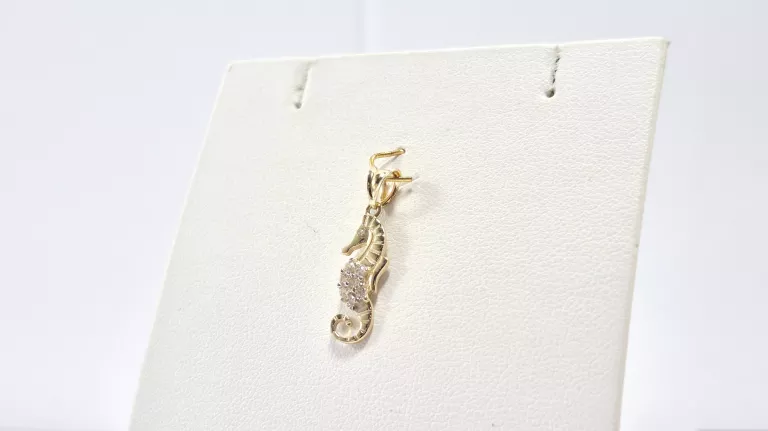 NIENOSZONA ZŁOTA ZAWIESZKA KONIK WODNY 585 0,77G 14K