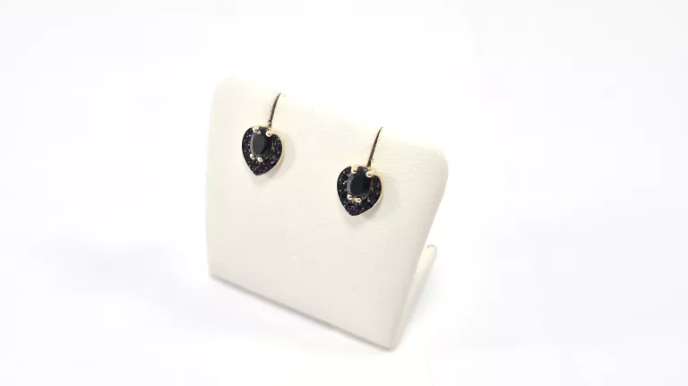 NIENOSZONE ZŁOTE KOLCZYKI Z CYRKONIA 585 1,54G SZTYFT 14K