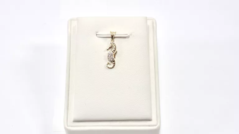 NIENOSZONA ZŁOTA ZAWIESZKA KONIK WODNY 585 0,77G 14K