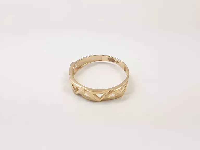 NIENOSZONY ZŁOTY PIERŚCIONEK 585 1.18G R:18