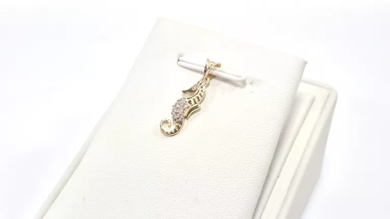 NIENOSZONA ZŁOTA ZAWIESZKA KONIK WODNY 585 0,77G 14K