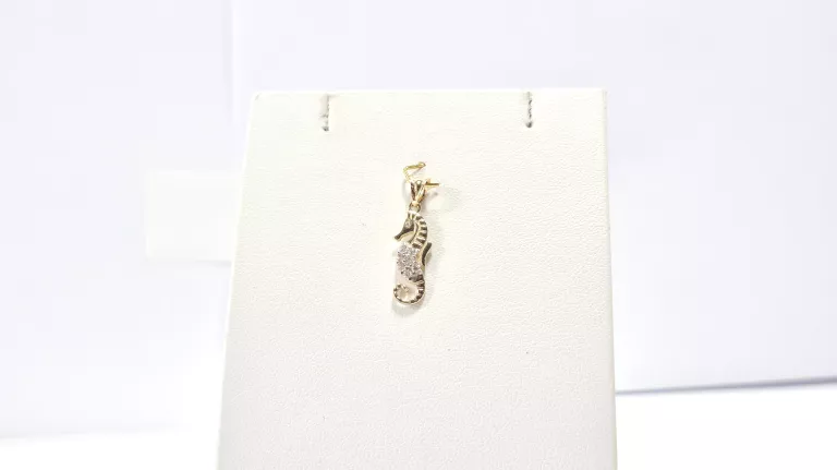 NIENOSZONA ZŁOTA ZAWIESZKA KONIK WODNY 585 0,77G 14K