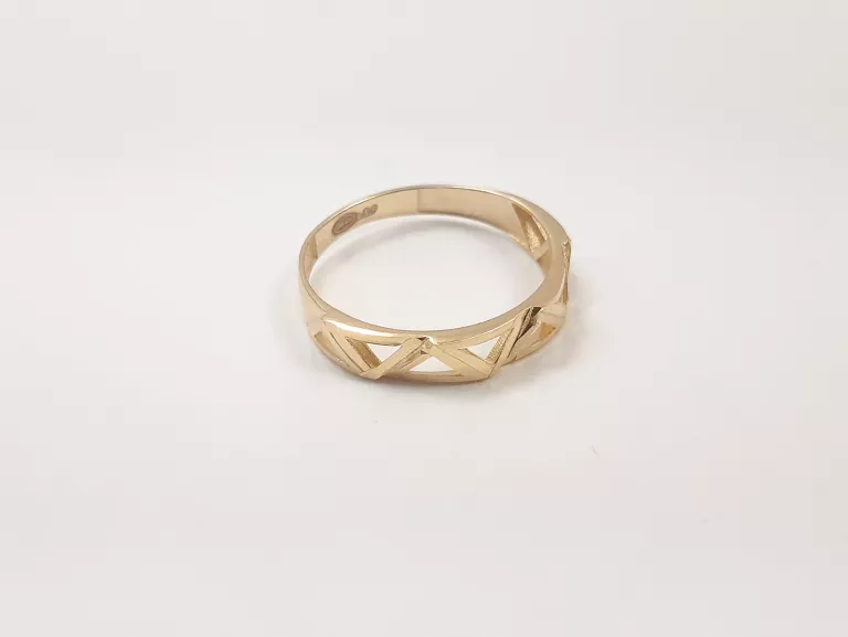 NIENOSZONY ZŁOTY PIERŚCIONEK 585 1.18G R:18