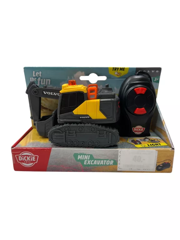DICKIE TOYS CONSTRUCTION VOLVO STEROWANA PILOTEM KOPARKA NA BATERIE