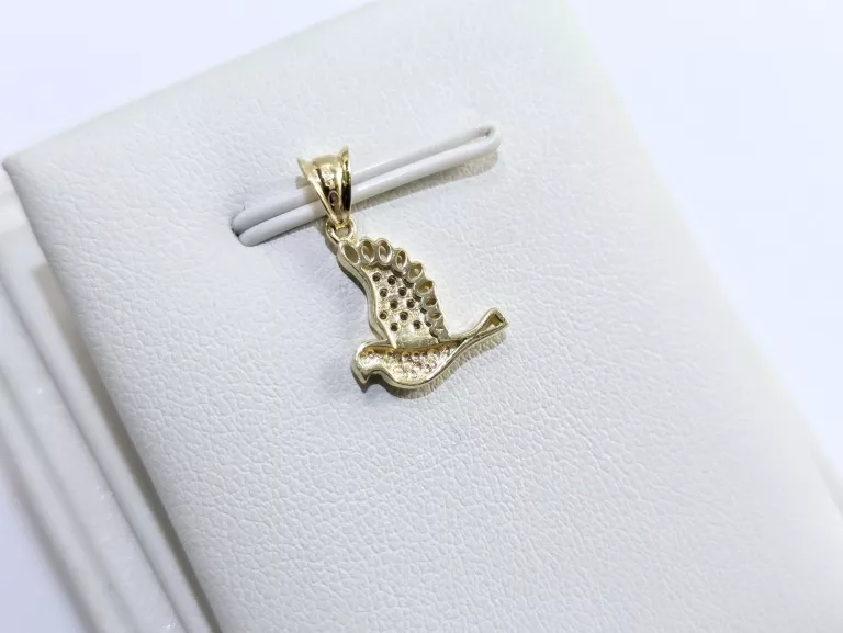 NIENOSZONA ZŁOTA ZAWIESZKA PTAK 585 0,95G