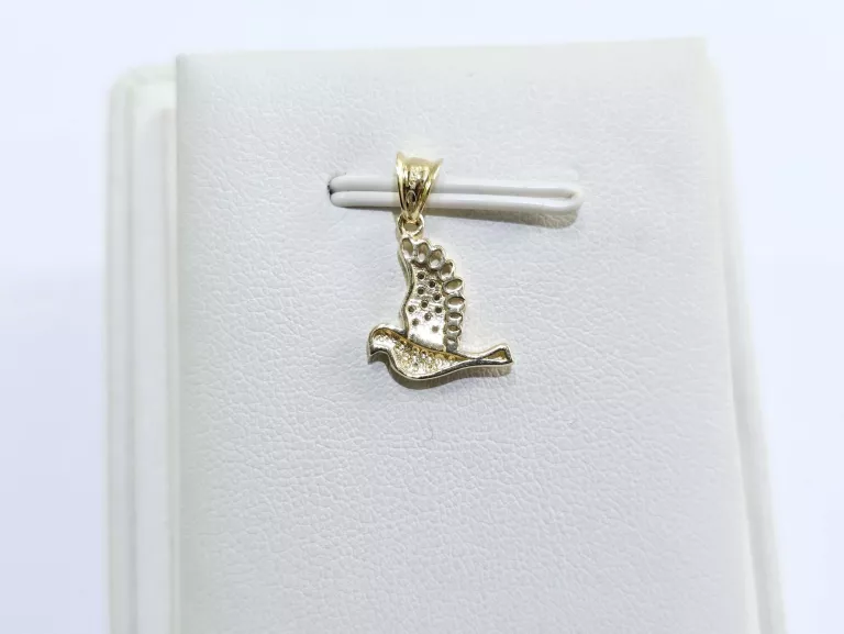 NIENOSZONA ZŁOTA ZAWIESZKA PTAK 585 0,95G