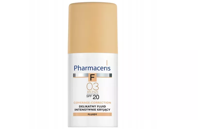 PHARMACERIS F DELIKATNY FLUID INTENSYWNIE KRYJĄCY SPF 20 03 BRONZE 30 ML